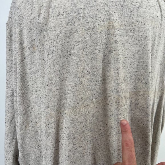 J. Jill Button Front Top Twist Long Sleeve Collared Supima Cotton Womens 3X Gray - Picture 8 of 12